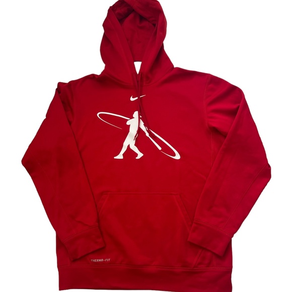 Red Nike Men’s Swingman Baseball Hoodie Size M - Picture 1 of 7